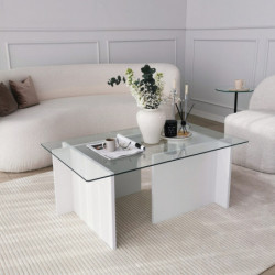 Mesa de centro Escape blanco Practica Hogar