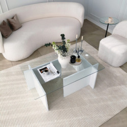 Mesa de centro Escape blanco Practica Hogar
