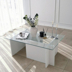 Mesa de centro Escape blanco Practica Hogar