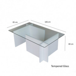Mesa de centro Escape blanco Practica Hogar