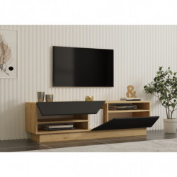 Mueble TV Yaprak antracita zafiro Practica Hogar