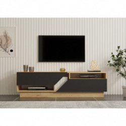 Mueble TV Yaprak antracita zafiro Practica Hogar