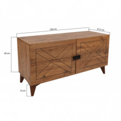 Mueble TV Roza pino Practica Hogar