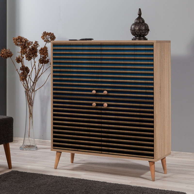Mueble auxiliar Multilux-222 sonoma roble Practica Hogar Mueble auxiliar Multilux-222 sonoma roble Practica Hogar