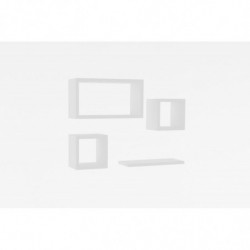 Estante de pared Babi blanco Practica Hogar