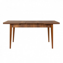 Set mesa comedor extensible y sillas (4 piezas) Vina 0900 piedra nogal Practica Hogar