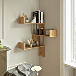 Estante de pared VG17-A pino atlántico Practica Hogar