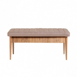 Set mesa comedor extensible y sillas (5 piezas) Vina pino atlántico Practica Hogar