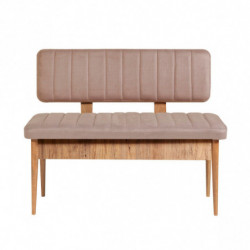 Set mesa comedor extensible y sillas (5 piezas) Vina pino atlántico Practica Hogar
