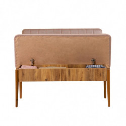 Set mesa comedor extensible y sillas (5 piezas) Vina pino atlántico Practica Hogar