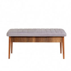 Set mesa comedor extensible y sillas (5 piezas) Vina Soho nogal Practica Hogar
