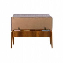 Set mesa comedor extensible y sillas (5 piezas) Vina Soho nogal Practica Hogar