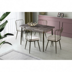 Mesa de comedor extensible Ay-1181 visón Practica Hogar