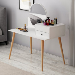 Mesa de maquillaje Angel Blanco Practica Hogar