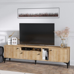 Mueble TV Penny roble Practica Hogar
