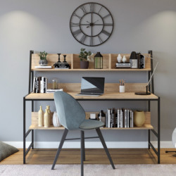 Escritorio de estudio Massası L199 roble Practica Hogar