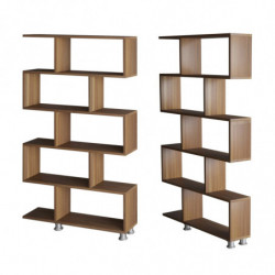 Librería Nilüfer nogal Practica Hogar