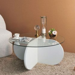 Mesa de centro Bubble blanco Practica Hogar