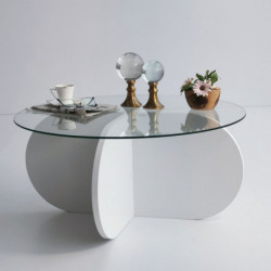 Mesa de centro Bubble blanco Practica Hogar