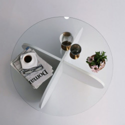Mesa de centro Bubble blanco Practica Hogar