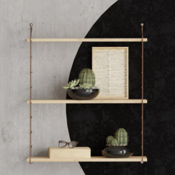 Estante de pared Armoni 3 roble Practica Hogar