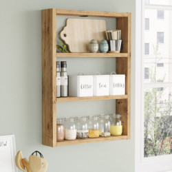 Estante de pared PR1-A pino atlántico Practica Hogar