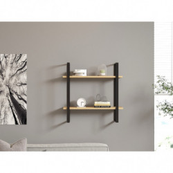 Estante de pared Buba zafiro roble negro Practica Hogar