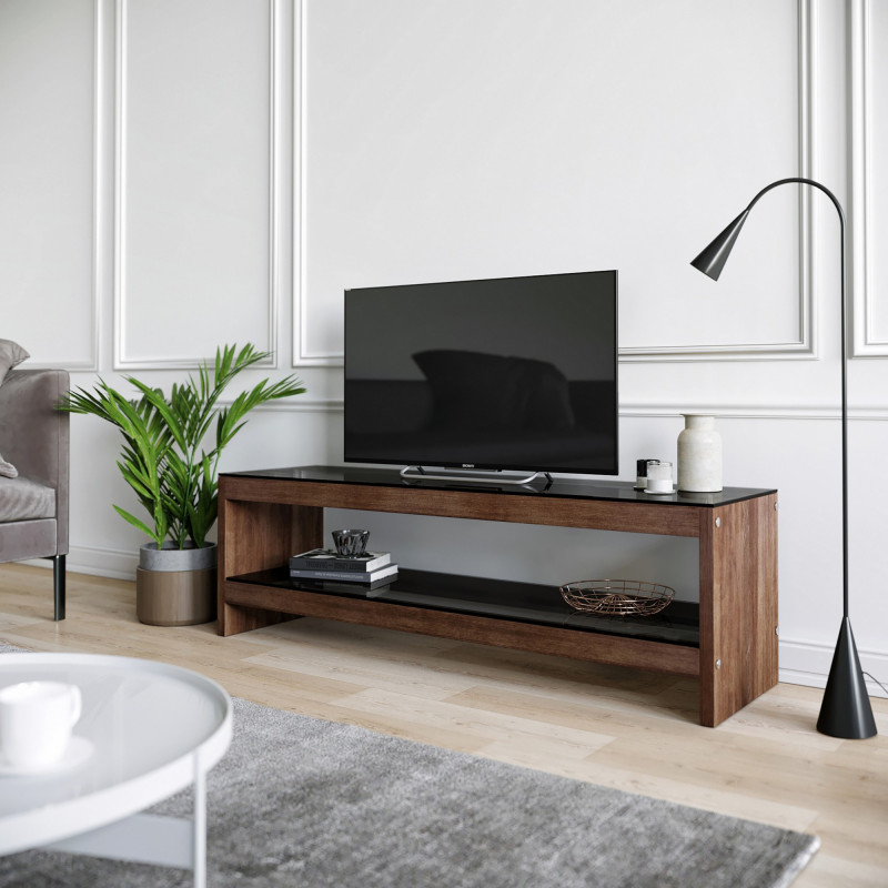 Mueble TV TV301 nogal Practica Hogar Mueble TV TV301 nogal Practica Hogar