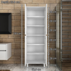 Mueble auxiliar M4-1103 blanco Practica Hogar