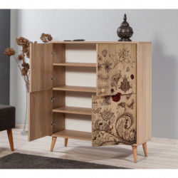 Mueble auxiliar Multilux-731 sonoma roble Practica Hogar