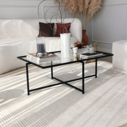 Mesa de centro Sun S408 negro Practica Hogar