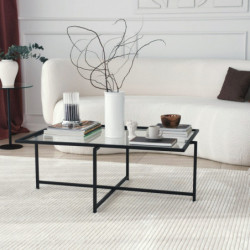 Mesa de centro Sun S408 negro Practica Hogar