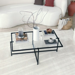 Mesa de centro Sun S408 negro Practica Hogar