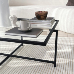 Mesa de centro Sun S408 negro Practica Hogar