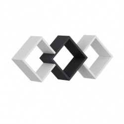 Estante de pared Galaxy Blanco Antracita Practica Hogar