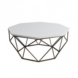 Mesa de centro Diamond blanco Practica Hogar