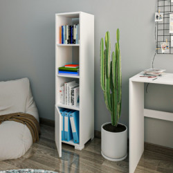 Librería Kuzey Blanco Practica Hogar