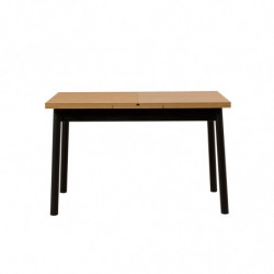 Mesa de comedor extensible Oliver Open negro Practica Hogar