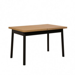 Mesa de comedor extensible Oliver Open negro Practica Hogar