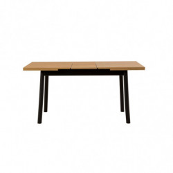 Mesa de comedor extensible Oliver Open negro Practica Hogar