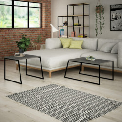 Set mesas de café Pal Orta Sehpa antracita negro Practica Hogar