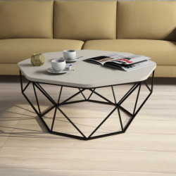 Mesa de centro Diamond crema Practica Hogar