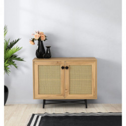 Mueble auxiliar Tarsus roble negro Practica Hogar