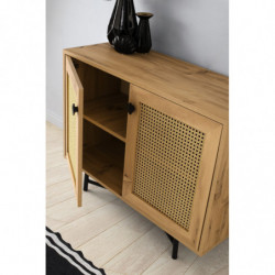 Mueble auxiliar Tarsus roble negro Practica Hogar