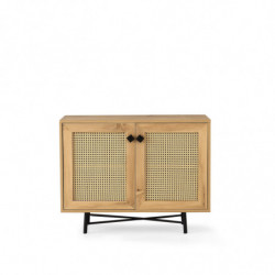Mueble auxiliar Tarsus roble negro Practica Hogar