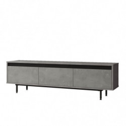 Mueble TV LV1-RL negro plata Practica Hogar